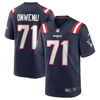 mens nike mike onwenu navy new england patriots team game j